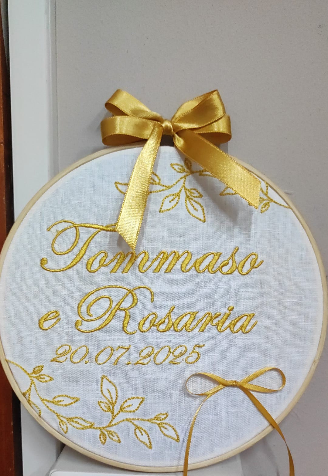 Portafedi nozze d'oro